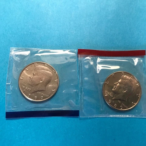 1989 P&D Kennedy Half Dollars Mint Cello  FREE SHIP   SEE PICS Cover