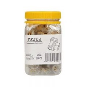 TESLA Jar - Double Screw Connector 2 x 6mm Cable.Fire resistant insulated 50pcs - Picture 1 of 1