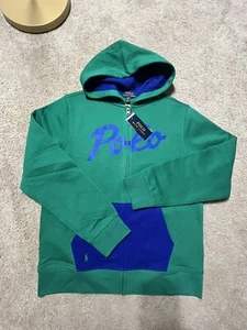 Polo Rauph Lauren Big boys youth Colorblocked size XL(18-20) Full Zip Hoodie NWT - Picture 1 of 6