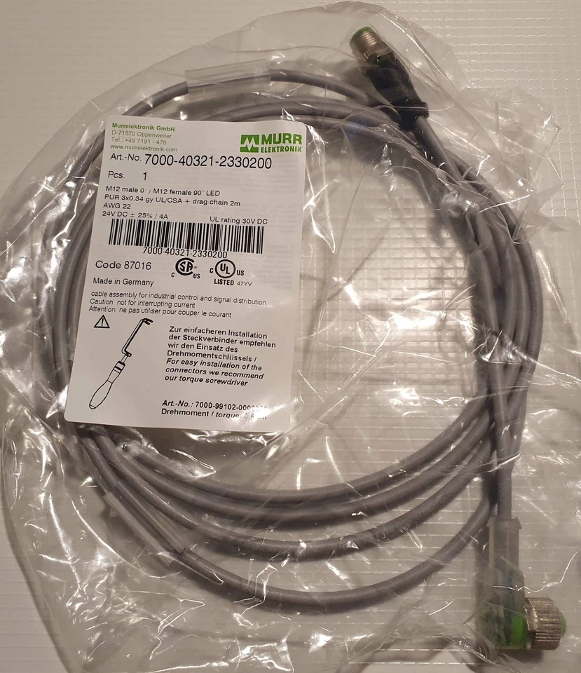 Murr Sensorleitung 2m M12 7000-40321-2330200