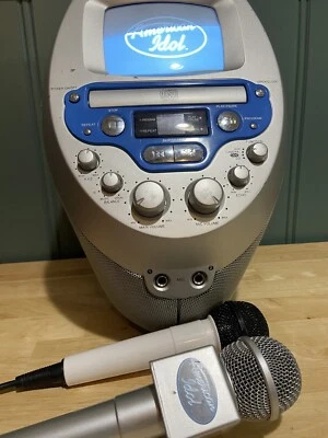 Караоке-система CDG American Idol машина проигрыватель компакт-дисков камера с микрофонами - Изображение 1 из 4