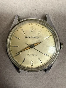 Vintage Elgin Sportsman 17 Jewels wasserdichte Herrenuhr mit Aufzug (ohne Armband) 4111 - Bild 1 von 5