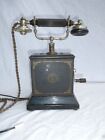 Antique Ericsson Tin Box 1920's Desk Phone Crank Telephone Converted