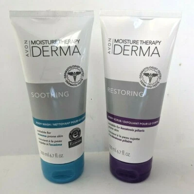 Avon Moisture Therapy Derma Restoring Body Scrub Soothing Wash Keratosis Pilaris - Image 1 of 4