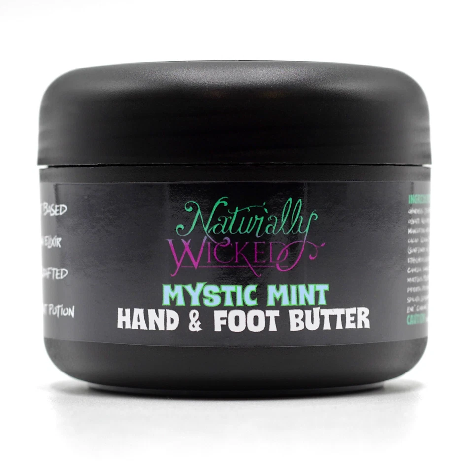 Naturally Wicked® Mystic Mint Hand & Foot Butter 100ml - Soothe & Heal