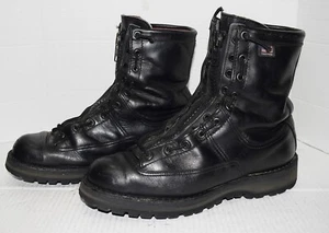 Danner Recon 8" Black 200G GTX Leather Zip Work Logger Uniform Police Mens Sz 10 - Picture 1 of 4