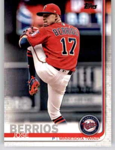 Tarjeta base 2019 Topps Serie 1 José Berríos MLB PWE Set Break Twins #302 - Imagen 1 de 2