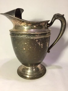 Early 9 1/24" Tall Ice / Water Pitcher KEYSTONE (KS Inc) Vintage Heavy Plated - Picture 1 of 12