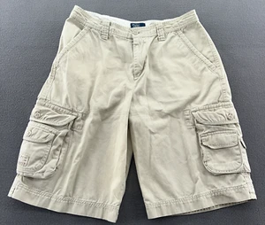 Vtg Polo By Ralph Lauren Shorts Boys Sz 20 Tan Cargo Pockets - Picture 1 of 12