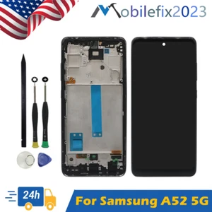 Replace For Samsung Galaxy A52 5G SM-A526U LCD Display Touch Screen Frame Incell - Picture 1 of 9