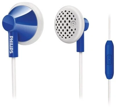 Philips SHE2105DB/28 Stereo Dark Blue Earbuds w/ Mic & Call Button - RETAIL - Image 1 of 3