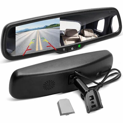 4.3" Rear View Mirror Backup LCD Display For Lexus CT200h IS 250 300 NX200 RX350 - Image 1 of 4