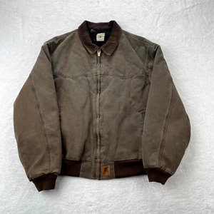 Vintage Carhartt Jacket Mens XXXL Brown Detroit y2K Work 2002 Faded Chestnut - Picture 1 of 15