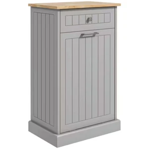 High Quality Gray 35.5 in. H Wood Kitchen Storage Organizer Cabinet With Drawer - Picture 1 of 12