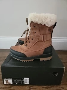 Sorel Women's Tivoli IV Parc Boot Waterproof Tan Leather Size 6.5, New! - Picture 1 of 6