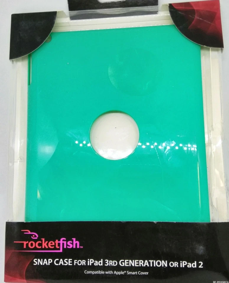 Rocketfish snap case hardshell for iPad generation or iPad 2 teal Green Mint - Image 1 of 4