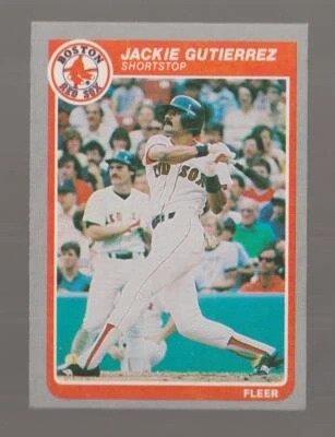 1985 Fleer Jackie Gutierrez Boston Red Sox #160 Near Mint or Better - Image 1 of 2