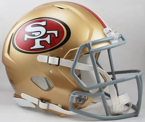 SAN FRANCISCO 49ers NFL Riddell SPEED Full Size Authentic Football Helmet - Picture 1 of 3