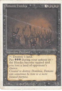 Demonic Hordes Revised Magic the Gathering MTG black x1 - Picture 1 of 2