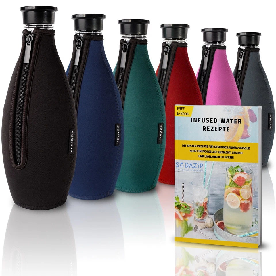 SODAZiP® Premium Schutzhülle kompatibel mit SodaStream Crystal Glaskaraffe - Bild 1 von 4
