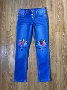 GIRLS Jean’s VIGOSS the jagger skinny spandex blue size 10 children’s kids - Picture 1 of 3