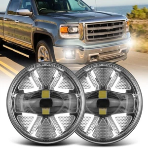 LED Fog Lights For GMC Sierra 1500 07-13 Sierra 2500 3500 07-14 Bumper Lamps - Picture 1 of 9