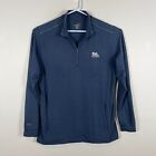 Greg Norman Golf Blue Long Sleeve Qtr Zip Performance Pullover Mens Medium M PGA