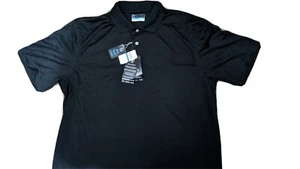 NEW Men’s PGA Tour Airflux Golf Polo Shirt Size XL Black with tags - Picture 1 of 7