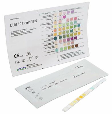 5 X Urine Test Strips 10 Parameter Urinalysis Home/Professional/GP Dipstick  • 3.19£