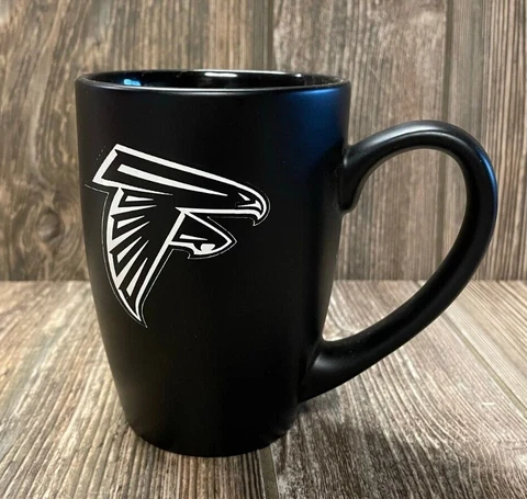 Brand New Atlanta Falcons Black Premium Ceramic Logo Coffee Mug Cover