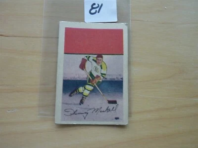 VINTAGE HOCKEY CARD PARKHURST 1952  BOSTON BRUINS  FLEMING MACKELL   NO81 - Image 1 of 2