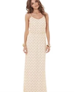 Lilly Pulitzer Deanna Maxi Dress wedding vacation Crochet Women’s Medium NWT - Picture 1 of 9