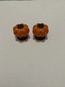 New orange color brass colored drawer pulls knobs ceramic and metal - Picture 1 of 4