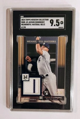 2024 Topps Museum Meaningful Material Relics Jasson Dominguez #MMR-JD 67/99  9.5 - Image 1 of 2