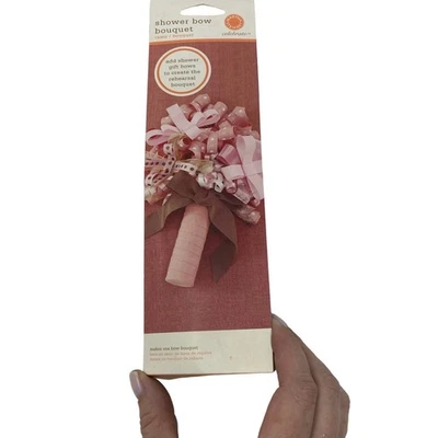 Martha Stewart Celebrate Nupcial Baby Shower Arco Ramo Rosa Marrón NUEVO Foto 1 de 4