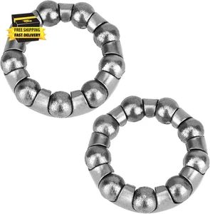 Bike Ball Crank Bearing Stainless Steel 1/4 Inch X 9 Balls Bike Crank 4Pcs Repla - Picture 1 of 8