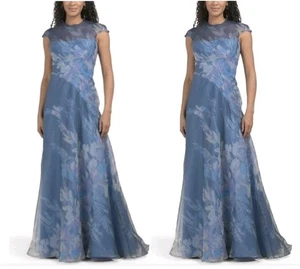 Vestido de organza floral manga corta Rene By Rene Ruiz para mujer talla 18 - Imagen 1 de 11