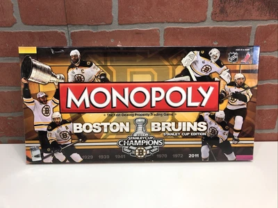 Brand New 2011 Boston Bruins Stanley Cup Monopoly NHL Complete Collectors ED - Image 1 of 4