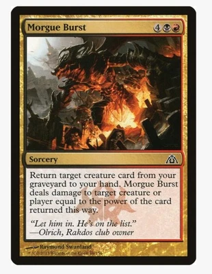 Morgue Burst | MTG DGM | Rakdos Graveyard Recursion Burn EDH | LP - Image 1 of 3