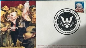 GG (Gary Gozemba) Cachet Inauguration Day 2009 Barrack Obama Hillary Clinton  - Picture 1 of 1