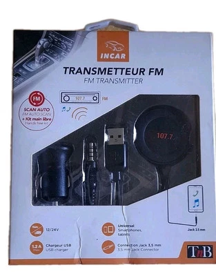 TnB INCAR FM Transmitter FMCT03JACK Kfz  - Bild 1 von 4