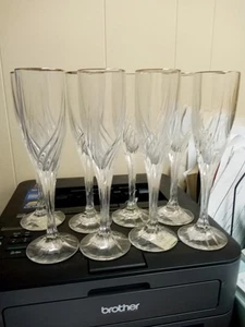 Lenox DEBUT Platinum 9" Champagne Flute Goblets (Set Of 8) - Picture 1 of 3