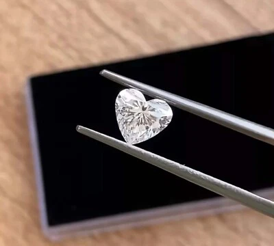 Lab Grown 1.50 Ct IGL D Color White Diamond Heart Cut VVS1 Loose Gemstone AJ21 - Image 1 of 2