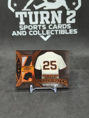 2019 Leaf Ultimate Barry Bonds GAME USED PATCH Career Patch #1/6 SF Giants - Image 1 of 3