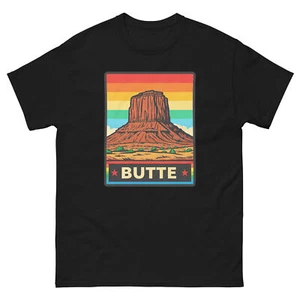 Butte Geographical Landscape Location Scenery T-Shirt - Picture 1 of 13