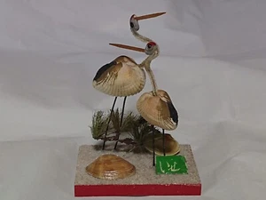 Shell crane doll Ornament / Ise in Mie Japan - Picture 1 of 13