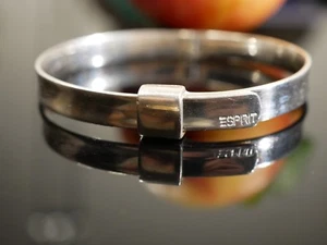 Toller 925 Silber Armreif Markenschmuck Esprit Verstellbar VTG Armspange - Bild 1 von 14