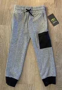 (NWT) Athletic Works Boy’s Size (4-5) Gray Casual Cotton Blend Knit Sweatpants - Picture 1 of 6