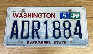 Washington State License Plate Tags Auto Decor Craft Expired 5/18 ADR1884 - Picture 1 of 4