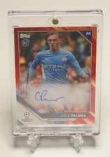 Cole Palmer 2021-22 Topps Champions League RC RED AUTO #4/5! Manchester City RAR
